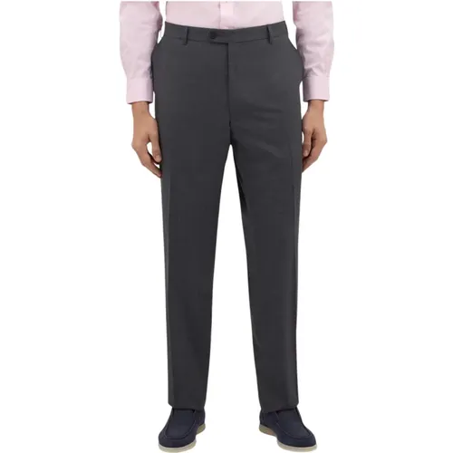 Graue Stretch-Schurwollhose , Herren, Größe: W44 - Brooks Brothers - Modalova