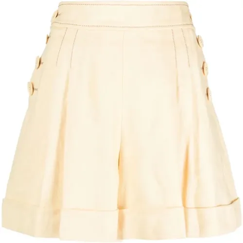 Linen Shorts , female, Sizes: M - Zimmermann - Modalova