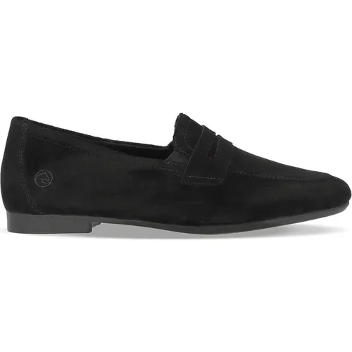 Schwarze Geschlossene Loafers Damen Schuhe , Damen, Größe: 37 EU - Remonte - Modalova
