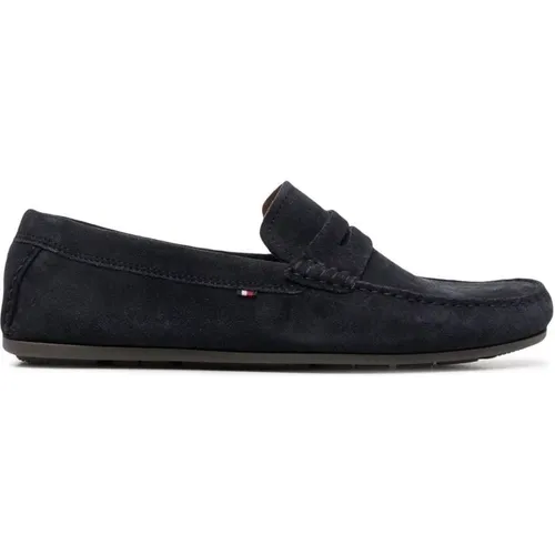 Suede Loafers for Men , male, Sizes: 10 UK - Tommy Hilfiger - Modalova