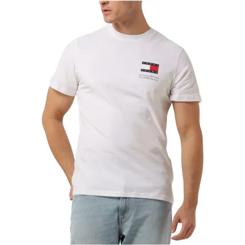 Herren Polo & T-Shirts Slim Essential Flag Tee,Herren Polo & T-Shirt Slim Essential Flag Tee - Tommy Jeans - Modalova