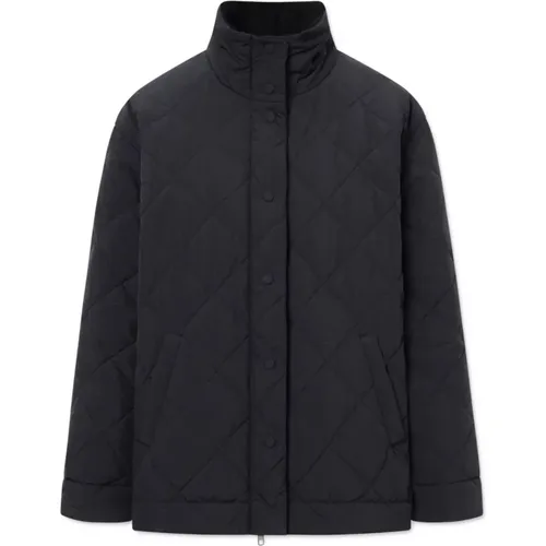 Gepolsterte Tech-Jacke aus Schwarzem Nylon , Damen, Größe: L - Rue De Tokyo - Modalova