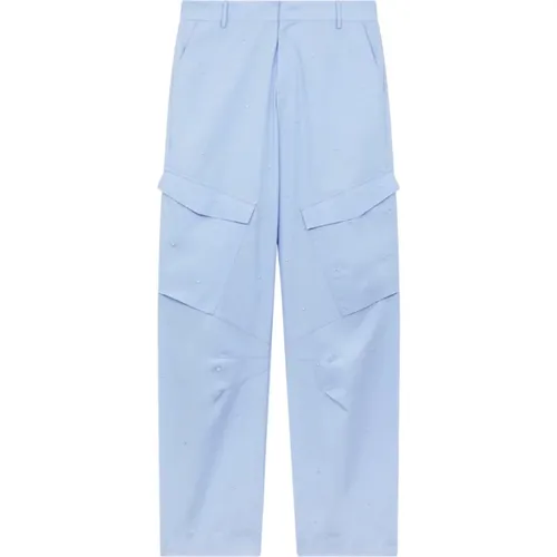 Clear Trousers , female, Sizes: W28, W27, W26 - Dondup - Modalova