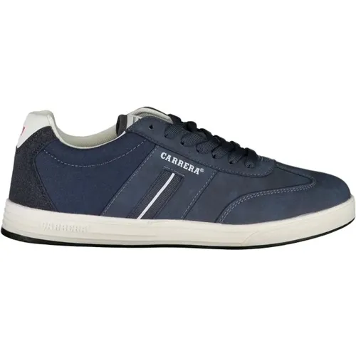 Blaue Polyester-Sneaker mit Schnürsenkeln , Herren, Größe: 42 EU - Carrera - Modalova