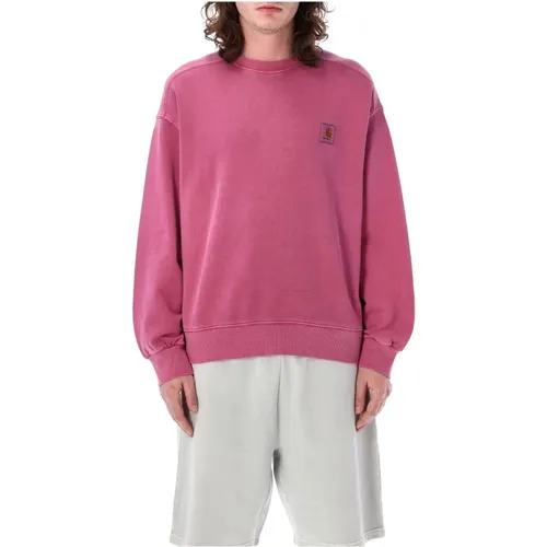 Classic Nelson Sweatshirt , male, Sizes: S, L, M, XL - Carhartt WIP - Modalova