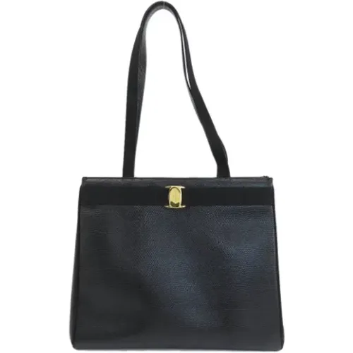 Pre-owned Tote Bags, female, , Size: ONE SIZE Pre-owned Leather shoulder-bags - Salvatore Ferragamo Pre-owned - Modalova