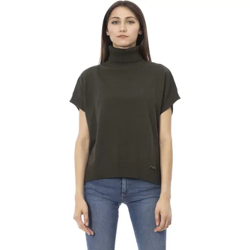 Dolcevita Kurzarm Pullover , Damen, Größe: M - Baldinini - Modalova