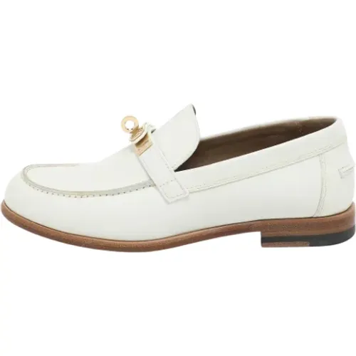 Pre-owned Flats, female, , Size: 5 US Pre-owned Leather flats - Hermès Vintage - Modalova