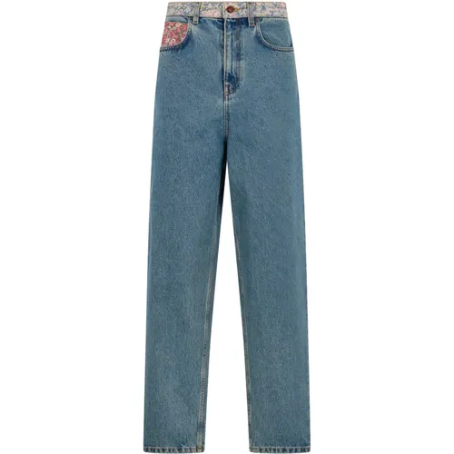 Straight Jeans, female, , Size: L straight high-waisted jeans with a casual and versatile design - Philosophy di Lorenzo Serafini - Modalova