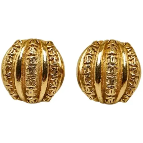 Pre-owned Metal earrings , female, Sizes: ONE SIZE - Chanel Vintage - Modalova