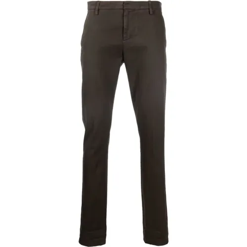 Straight-Leg Trousers , male, Sizes: W34 - Dondup - Modalova