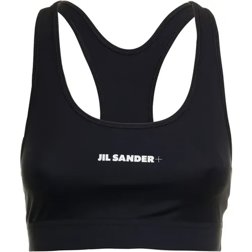 Sport Bras, female, , Size: S Stretch Fabric Logo Top - Jil Sander - Modalova