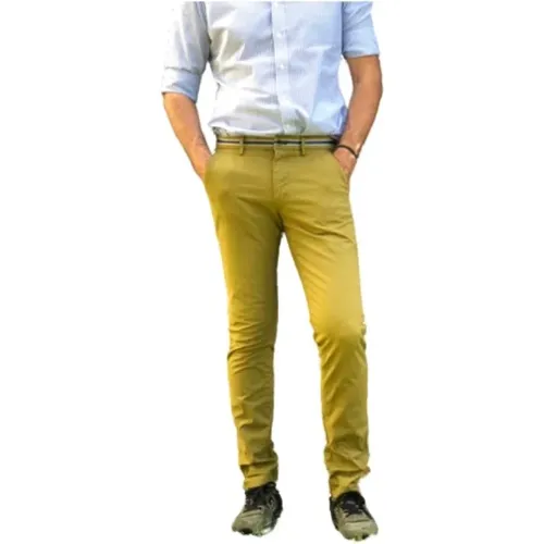 Chinos, male, , Size: XS Slim Fit Cotton Stretch Pants - Mason's - Modalova