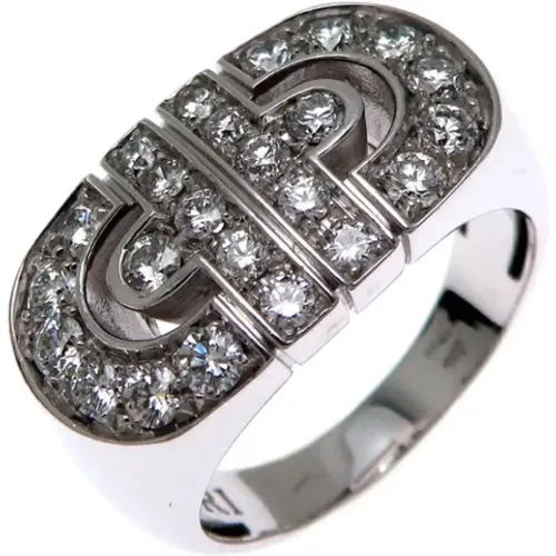 Pre-owned Jewellery, female, , Size: ONE SIZE Pre-owned White Gold rings - Bvlgari Vintage - Modalova