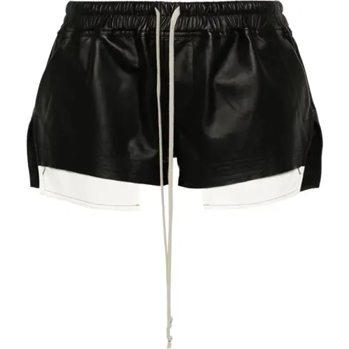 Short Shorts, female, , Size: XS Leather Boxers - Rick Owens - Modalova