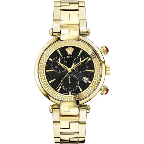 Chronograph Revive Edelstahl Armbanduhr - Versace - Modalova