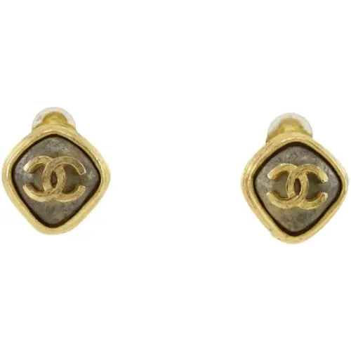 Pre-owned Jewellery, female, , Size: ONE SIZE Pre-owned Metal earrings - Chanel Vintage - Modalova