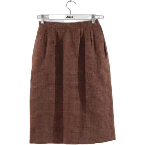 Pre-owned Wool bottoms , female, Sizes: S - Yves Saint Laurent Vintage - Modalova