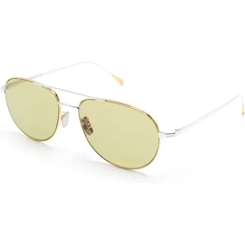 Sunglasses, unisex, , Size: 56 MM Gold Sungles for Everyday Use - Cutler And Gross - Modalova