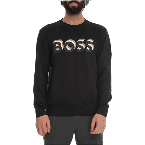 Sweatshirts, male, , Size: S Soleri 07 Crewneck sweatshirt - Boss - Modalova