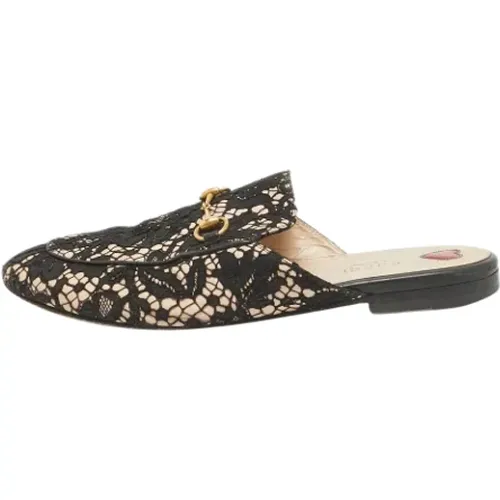 Pre-owned Flats, female, , Size: 9 1/2 US Pre-owned Lace flats - Gucci Vintage - Modalova