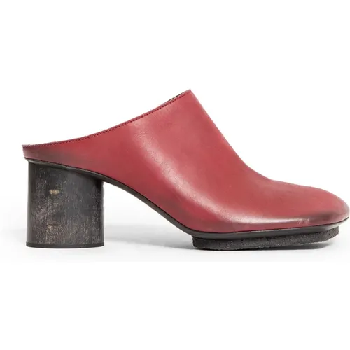 Heeled Mules, female, , Size: 8 US Redworn Stone Mule with Cylindrical Heel - UMA Wang - Modalova