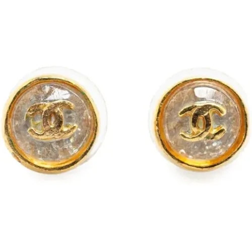 Pre-owned Jewellery, female, , Size: ONE SIZE Pre-owned Plastic earrings - Chanel Vintage - Modalova