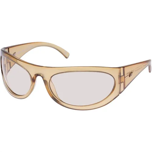 Wraparound Trash Trix Sunglasses | Barley , unisex, Sizes: L - Le Specs - Modalova