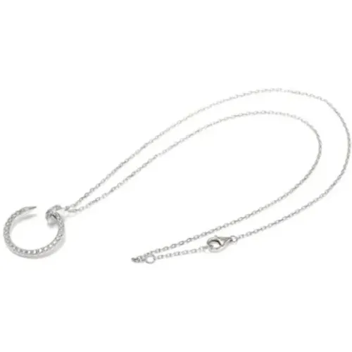 Pre-owned Jewellery, female, , Size: ONE SIZE Pre-owned White Gold necklaces - Cartier Vintage - Modalova