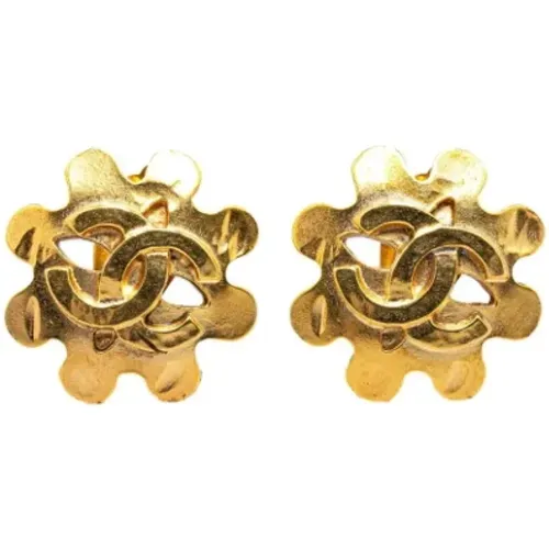 Pre-owned Jewellery, female, , Size: ONE SIZE Pre-owned Fabric earrings - Chanel Vintage - Modalova