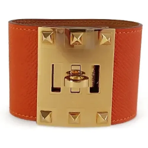 Pre-owned Jewellery, female, , Size: ONE SIZE Pre-owned Leather bracelets - Hermès Vintage - Modalova