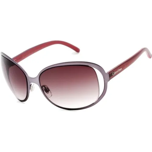 Lila Resin Sonnenbrille für Frauen - Calvin Klein - Modalova