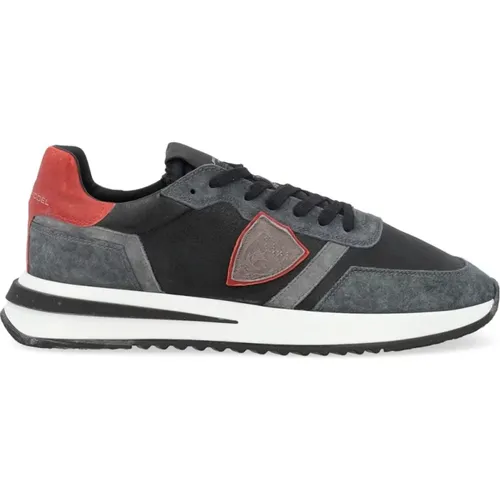 Low Top Sneakers im Tropez Stil , Herren, Größe: 43 EU - Philippe Model - Modalova