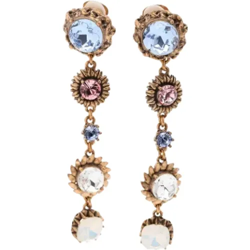 Pre-owned Jewellery, female, , Size: ONE SIZE Pre-owned Metal earrings - Oscar De La Renta Pre-owned - Modalova