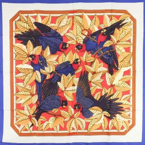 Pre-owned Scarves, female, , Size: ONE SIZE Pre-owned Silk scarves - Hermès Vintage - Modalova