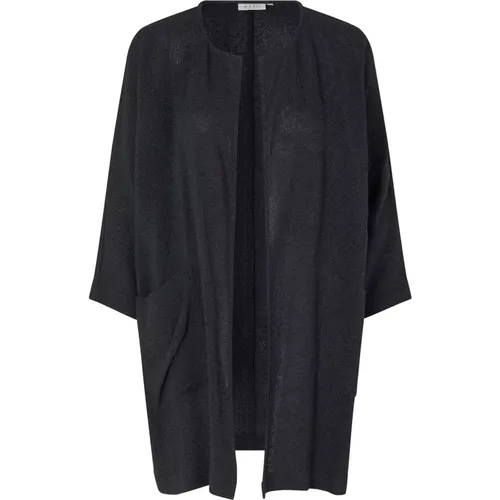 Open-Front Jacket with ¾ Sleeves , female, Sizes: XS, XL, M, 2XL, L, S - Masai - Modalova