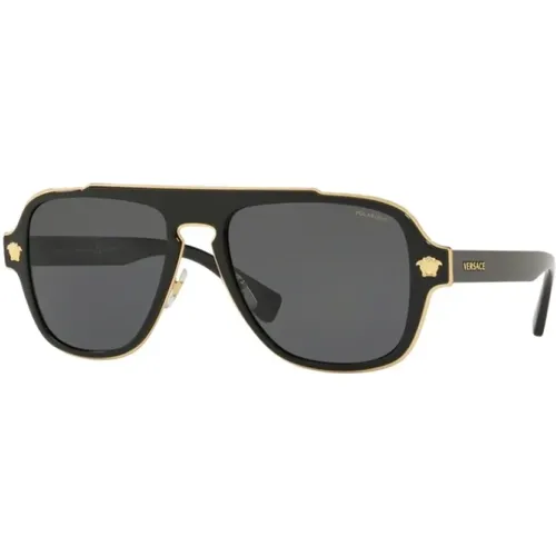 Luxus Sonnenbrillen Kollektion , Herren, Größe: 56 MM - Versace - Modalova