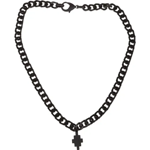 Iconic Cross Necklace , male, Sizes: ONE SIZE - Marcelo Burlon - Modalova