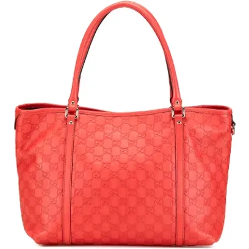 Pre-owned Tote Bags, female, , Size: ONE SIZE Pre-owned Leather totes - Gucci Vintage - Modalova