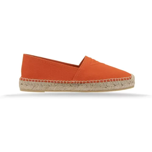 Espadrilles, female, , Size: 8 US Canvas Slip-On Espadrilles - Prada - Modalova