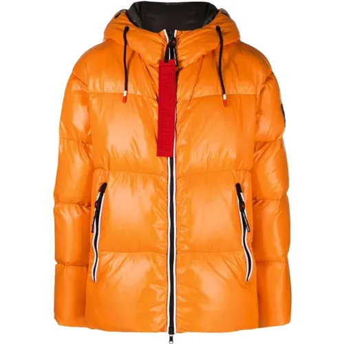 Down Jackets, male, , Size: M Carrot Padded Coat with High-Shine Finish - Peuterey - Modalova