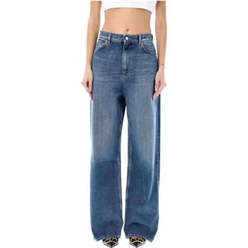 Wide Denim Jeans , female, Sizes: W26 - Valentino Garavani - Modalova