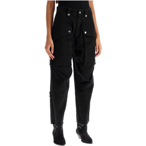 Cargo Jannick Denim Pants , female, Sizes: S - Isabel Marant Étoile - Modalova