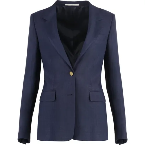 Blazers, female, , Size: XS Single-breasted One Button Jacket - Tagliatore - Modalova