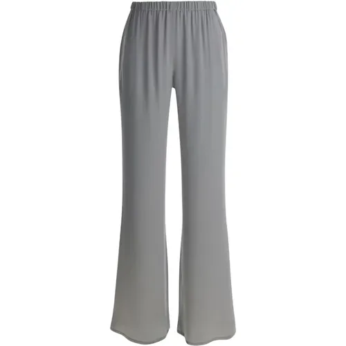 Grey Elasticated Waist Pants Rapolano , female, Sizes: L, XL - Antonelli Firenze - Modalova