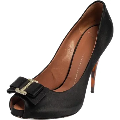 Pre-owned Satin heels , female, Sizes: 5 1/2 UK - Giuseppe Zanotti Pre-owned - Modalova