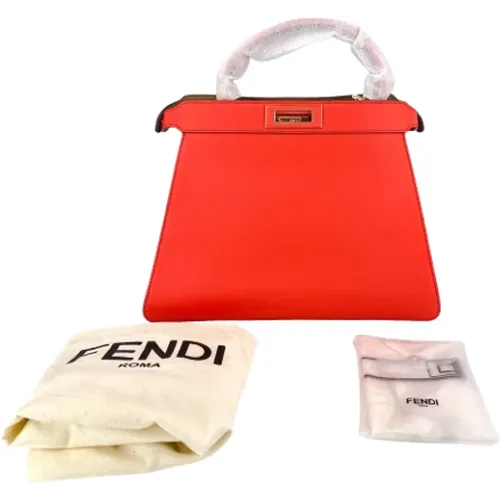 Pre-owned Handbags, unisex, , Size: ONE SIZE Pre-owned Multicolored Leather Peekaboo - Fendi Vintage - Modalova