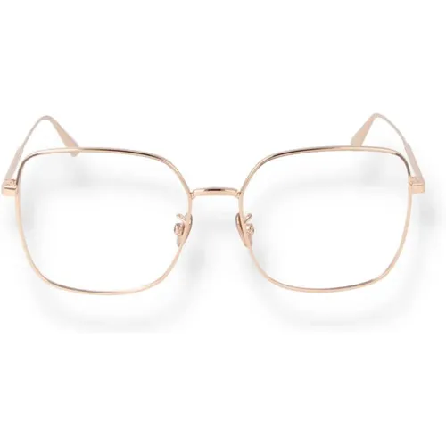 Glasses, unisex, , Size: ONE SIZE Geometric Gold Metal Eyeglasses - Dior - Modalova