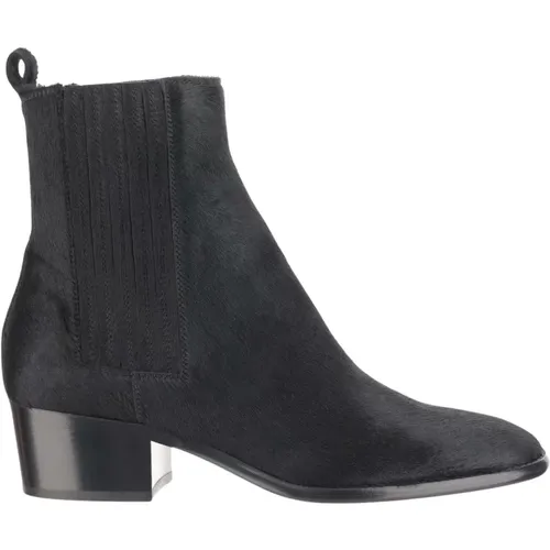 Wildleder Leder Stiefeletten Schwarz Mandel , Damen, Größe: 36 1/2 EU - SARTORE - Modalova