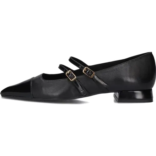 Schwarze Ballerina Flats , Damen, Größe: 39 EU - Lodi - Modalova